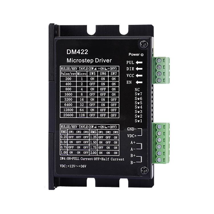步進(jìn)電機(jī)驅(qū)動(dòng)DM422 適用28/35/42電機(jī) 1~128細(xì)分 0.25~2A