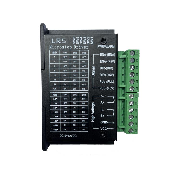 步進電機驅動DM550-1-A 適用42/57電機 1~128細分 0.33~3.3A 9~42V